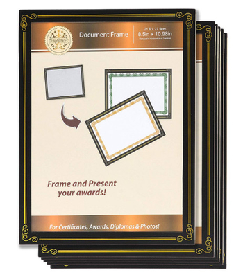 6 8.5кс11 сертификата пакетов рамки документа, бумаги/пластиковых рамок сертификата награды