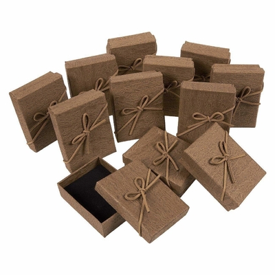 3,6 кс 1 кс 2,7 небольшого дюйма цвета Брауна подарочных коробок картона с крышками