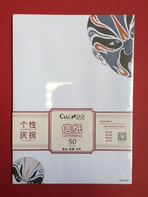 Театральная бумага канцелярских принадлежностей Леттерхэад картины маски в размере 210кс297мм
