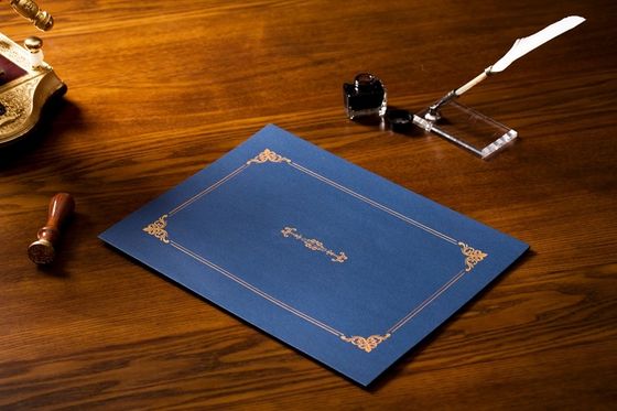 Горячий штемпелюя одобренный КЭ держателя документа и сертификата ралли голубой/СГС